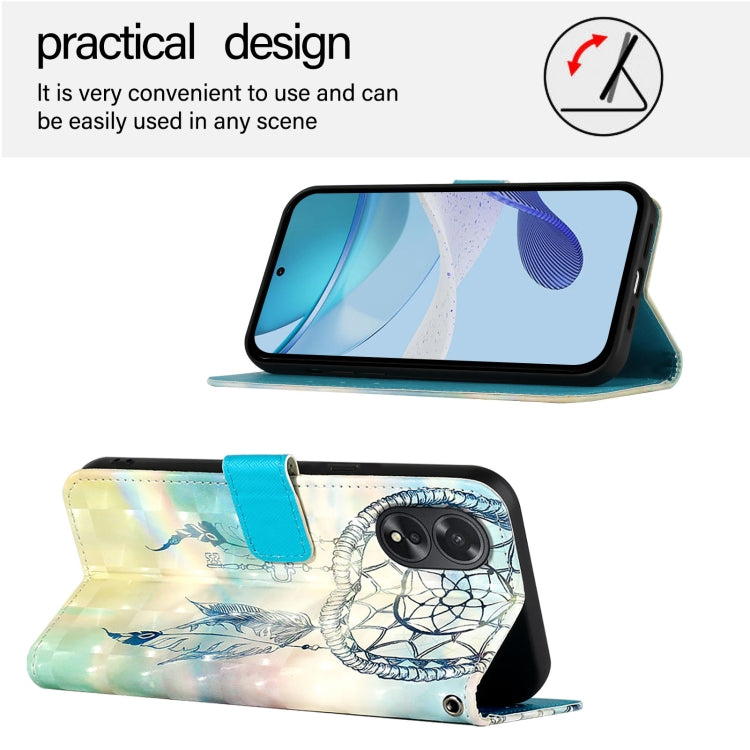 For OPPO A38 4G / A18 4G Global 3D Painting Horizontal Flip Leather Phone Case