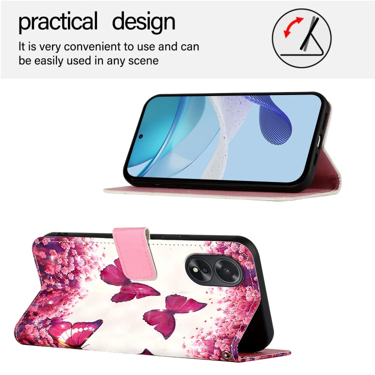 For OPPO A38 4G / A18 4G Global 3D Painting Horizontal Flip Leather Phone Case
