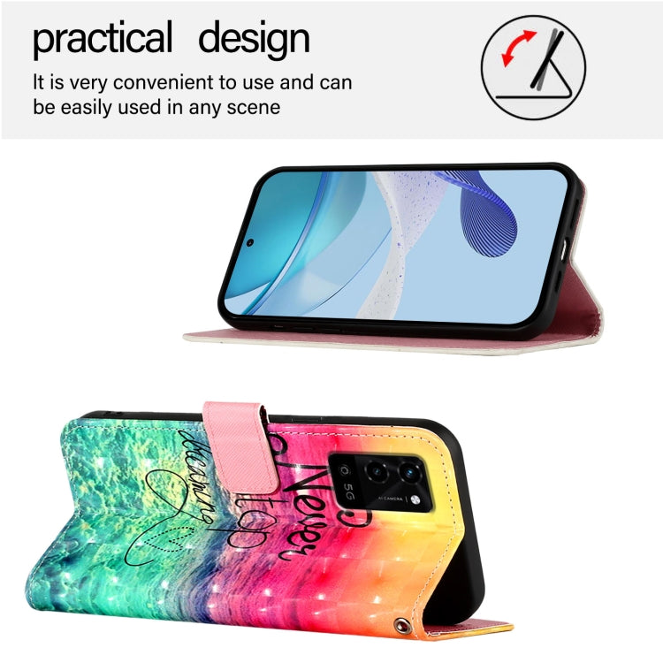 For OPPO A54 4G / A54s / A55 5G / A16 3D Painting Horizontal Flip Leather Phone Case