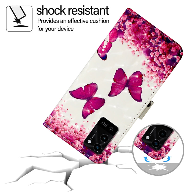 For OPPO A54 4G / A54s / A55 5G / A16 3D Painting Horizontal Flip Leather Phone Case