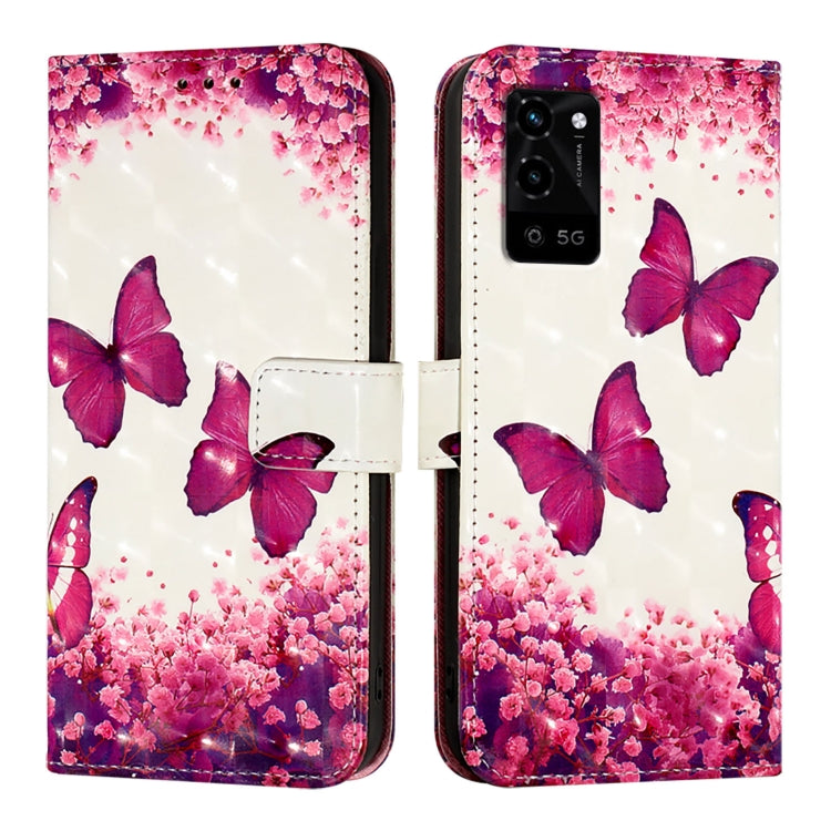 For OPPO A55s 5G / A53s 5G / A56 5G / A16s 3D Painting Horizontal Flip Leather Phone Case