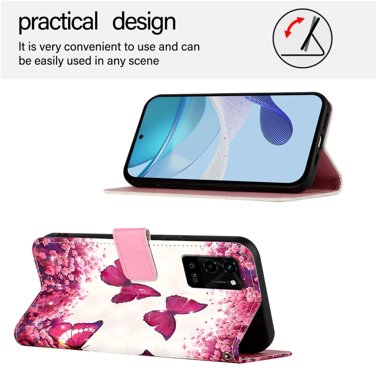 For OPPO A55s 5G / A53s 5G / A56 5G / A16s 3D Painting Horizontal Flip Leather Phone Case