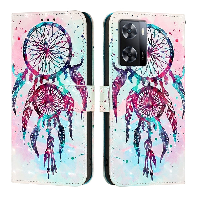 For OPPO A57s 4G / A57e 4G / A77s 4G 3D Painting Horizontal Flip Leather Phone Case