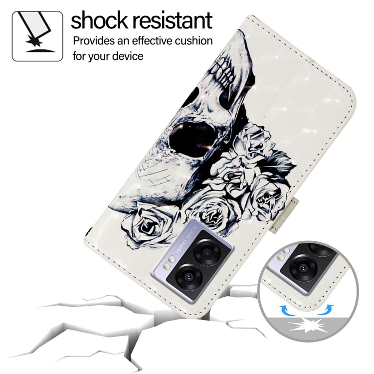 For OPPO A77 5G / A97 5G / Realme V23 3D Painting Horizontal Flip Leather Phone Case