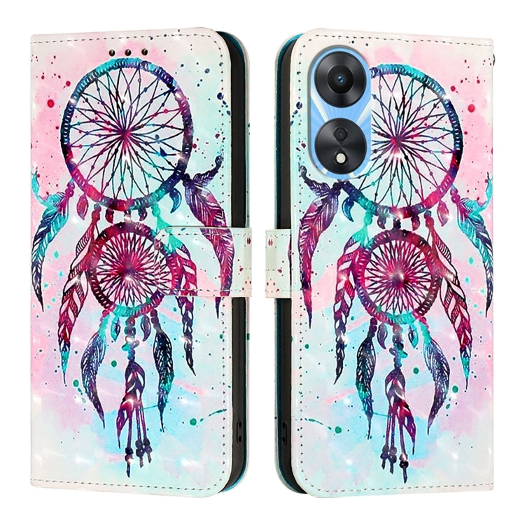 For OPPO A78 5G / A1x 5G 3D Painting Horizontal Flip Leather Phone Case