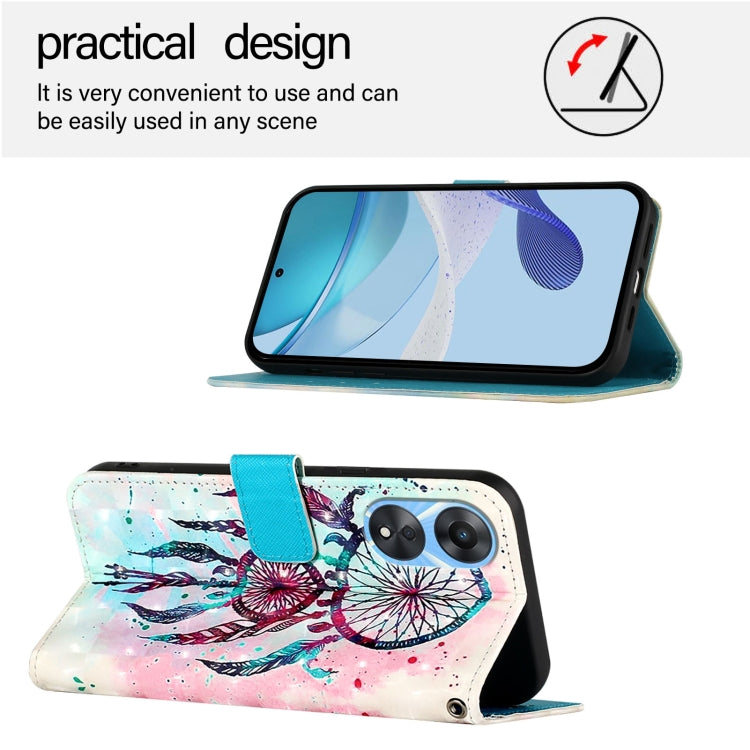 For OPPO A78 5G / A1x 5G 3D Painting Horizontal Flip Leather Phone Case