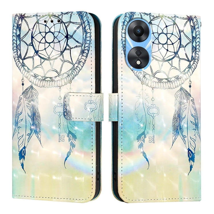 For OPPO A78 5G / A1x 5G 3D Painting Horizontal Flip Leather Phone Case