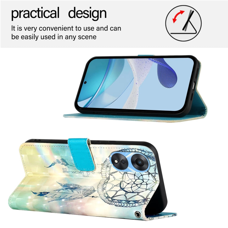 For OPPO A78 5G / A1x 5G 3D Painting Horizontal Flip Leather Phone Case