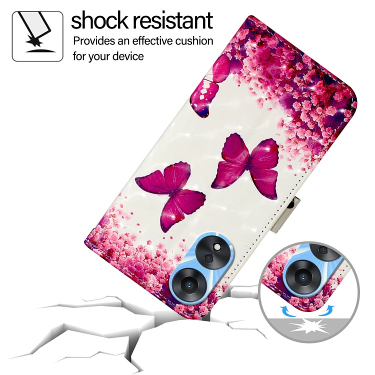 For OPPO A78 5G / A1x 5G 3D Painting Horizontal Flip Leather Phone Case