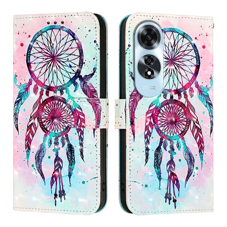 For OPPO A60 4G Global 3D Painting Horizontal Flip Leather Phone Case