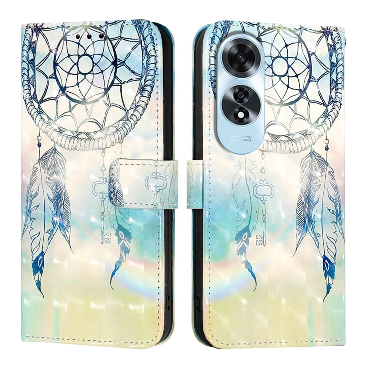 For OPPO A60 4G Global 3D Painting Horizontal Flip Leather Phone Case