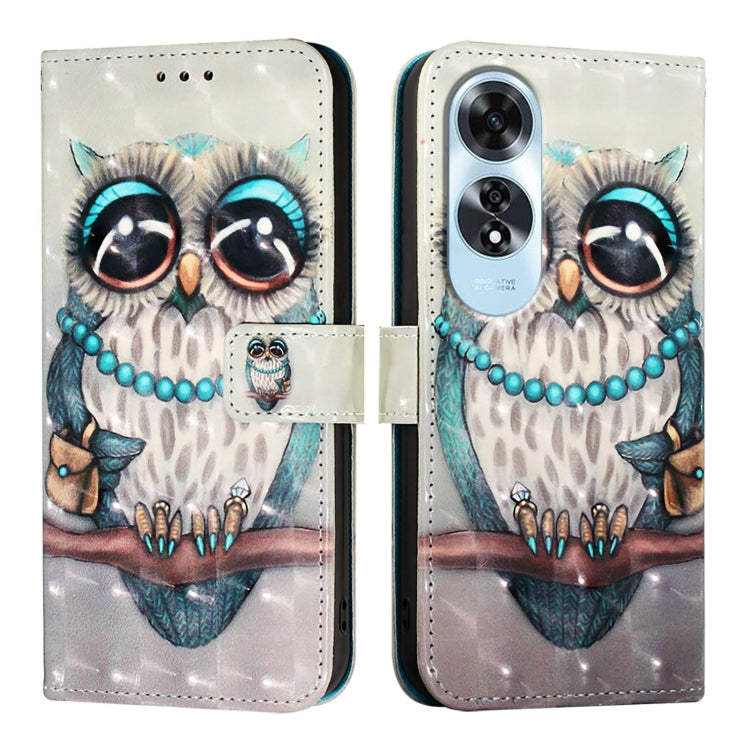 For OPPO A60 4G Global 3D Painting Horizontal Flip Leather Phone Case