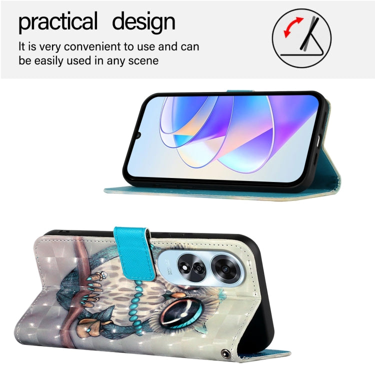 For OPPO A60 4G Global 3D Painting Horizontal Flip Leather Phone Case