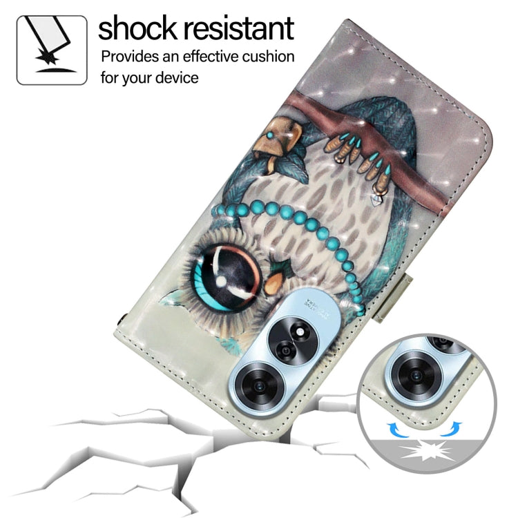 For OPPO A60 4G Global 3D Painting Horizontal Flip Leather Phone Case