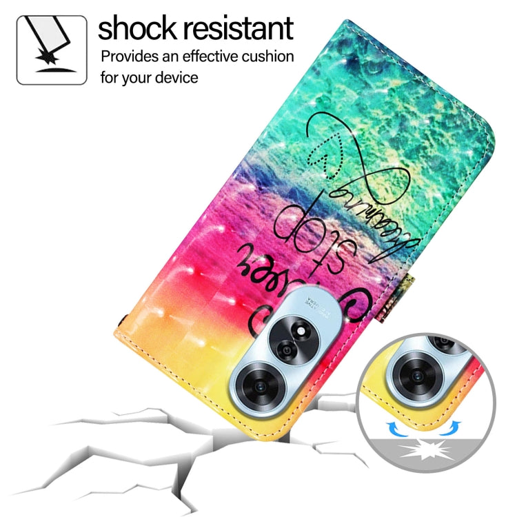 For OPPO A60 4G Global 3D Painting Horizontal Flip Leather Phone Case