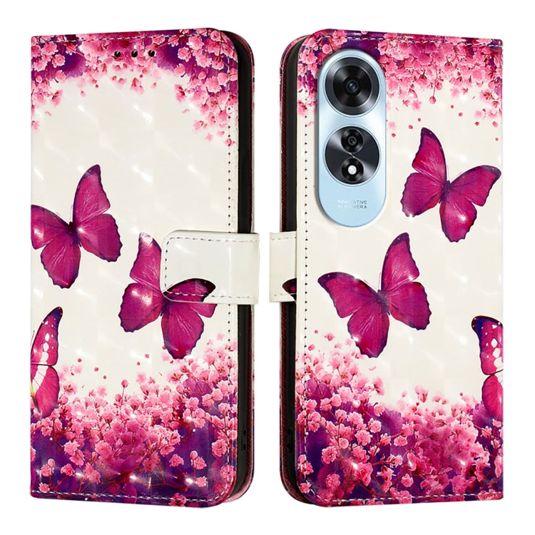 For OPPO A60 4G Global 3D Painting Horizontal Flip Leather Phone Case