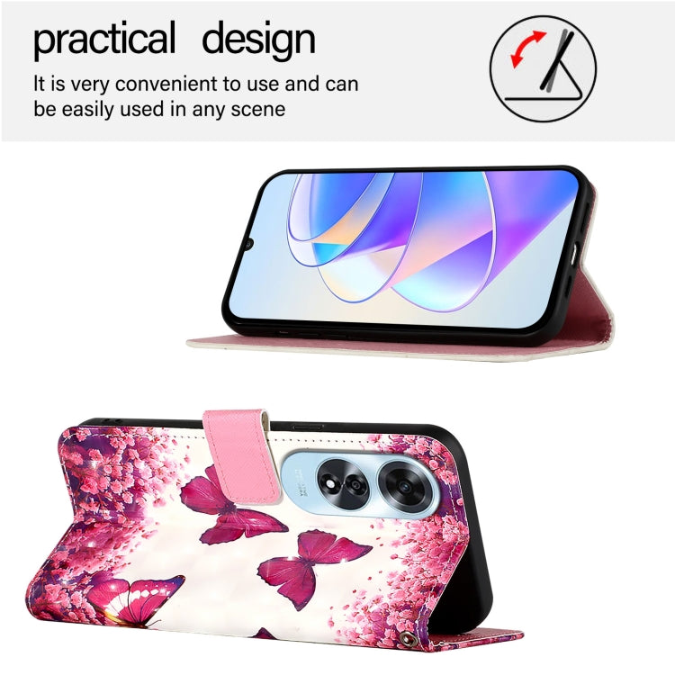 For OPPO A60 4G Global 3D Painting Horizontal Flip Leather Phone Case