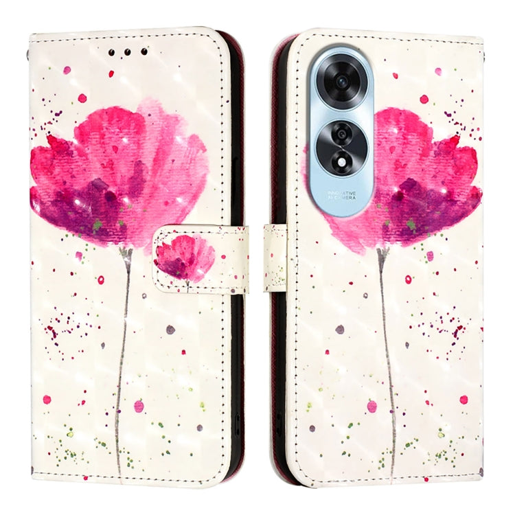 For OPPO A60 4G Global 3D Painting Horizontal Flip Leather Phone Case