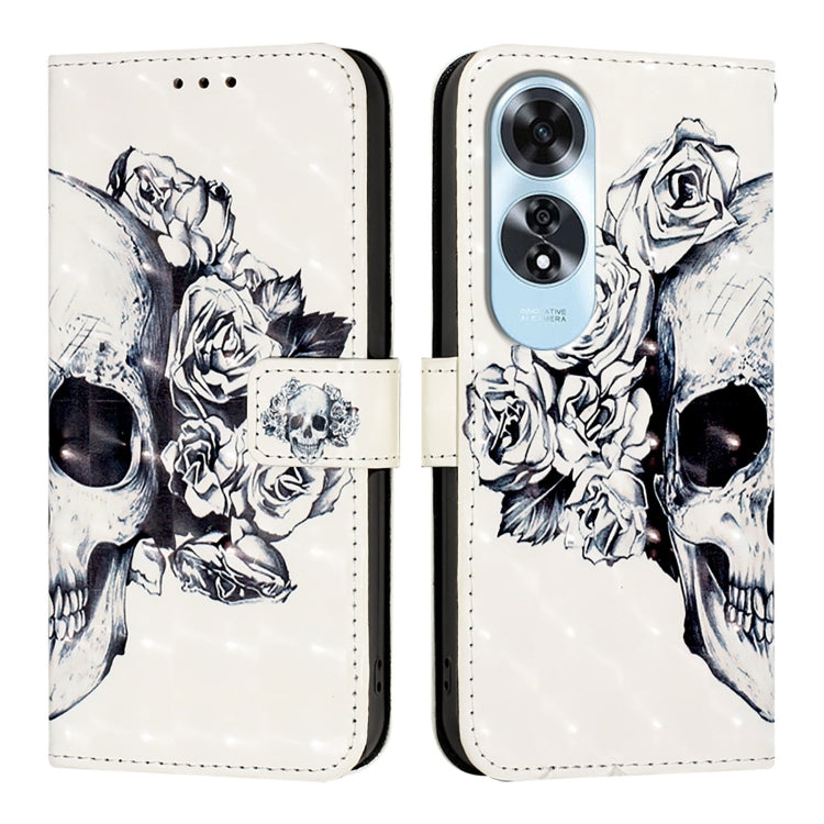For OPPO A60 4G Global 3D Painting Horizontal Flip Leather Phone Case