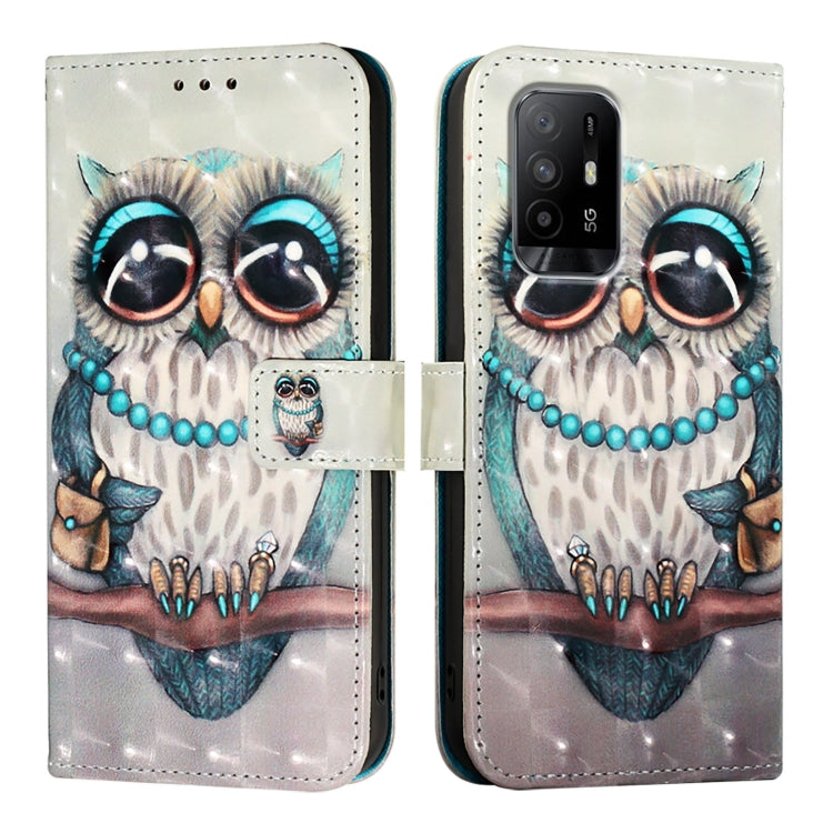For OPPO Reno6 Lite 3D Painting Horizontal Flip Leather Phone Case