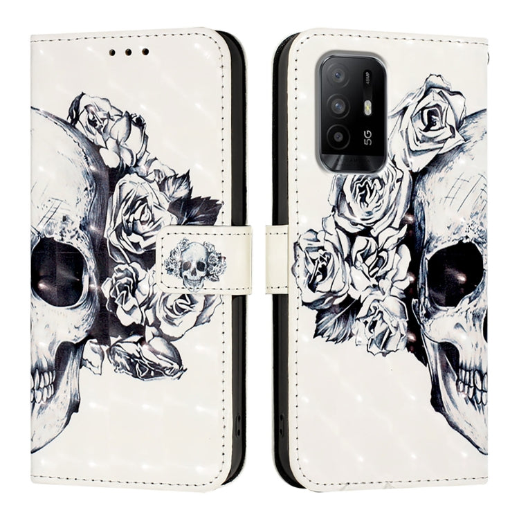 For OPPO Reno6 Lite 3D Painting Horizontal Flip Leather Phone Case