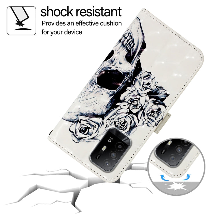 For OPPO Reno6 Lite 3D Painting Horizontal Flip Leather Phone Case