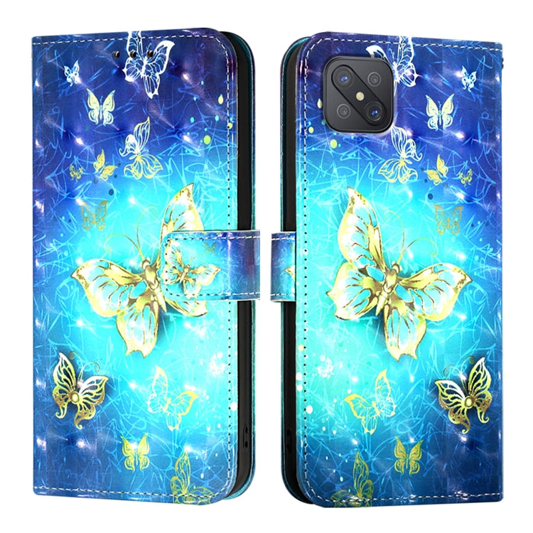 For OPPO A92s 5G 3D Painting Horizontal Flip Leather Phone Case