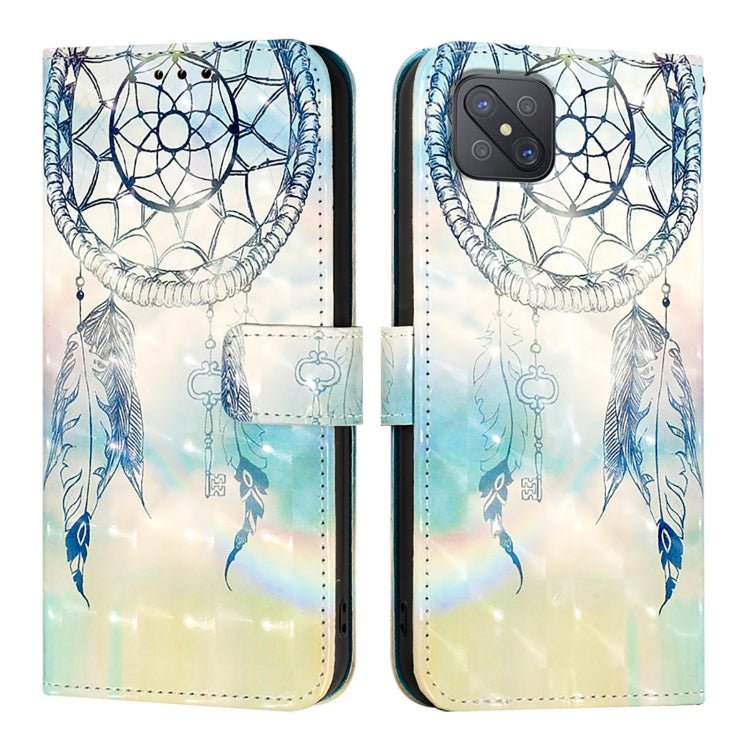 For OPPO A92s 5G 3D Painting Horizontal Flip Leather Phone Case