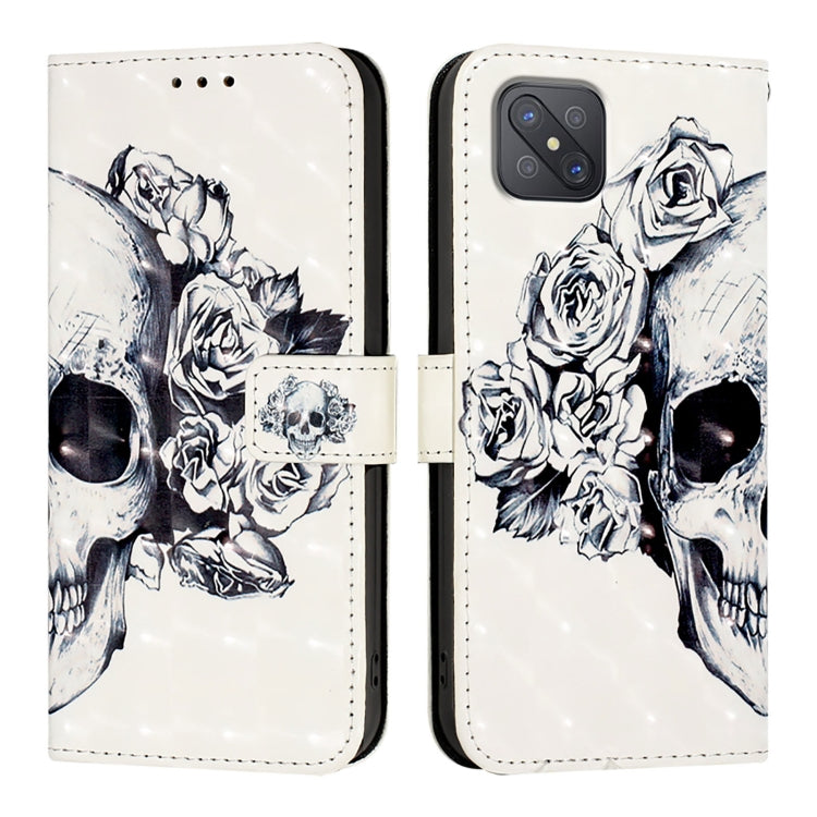 For OPPO A92s 5G 3D Painting Horizontal Flip Leather Phone Case