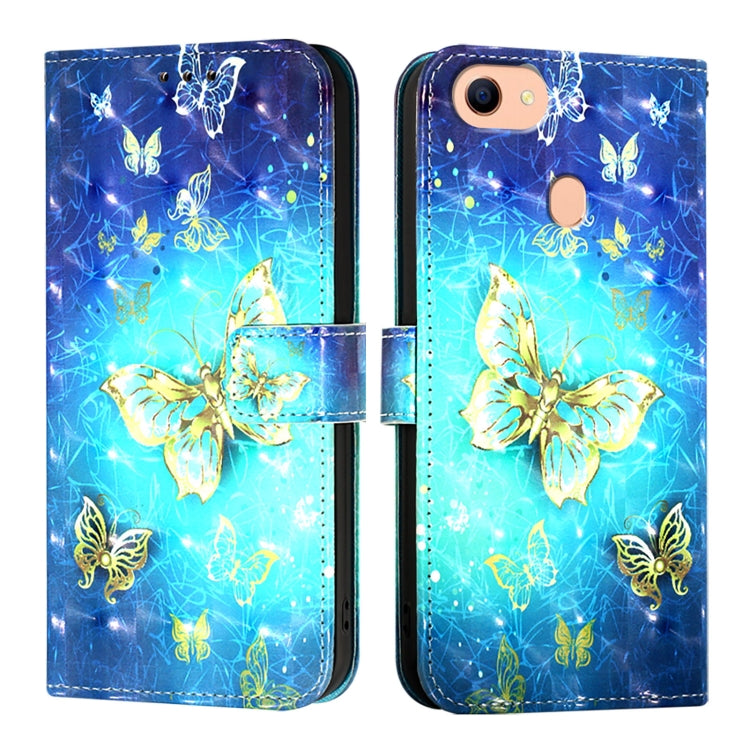 For OPPO F17 / A73 2020 4G Global 3D Painting Horizontal Flip Leather Phone Case