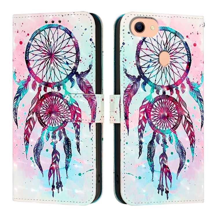 For OPPO F17 / A73 2020 4G Global 3D Painting Horizontal Flip Leather Phone Case
