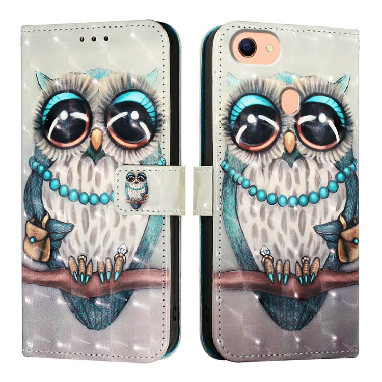 For OPPO F17 / A73 2020 4G Global 3D Painting Horizontal Flip Leather Phone Case