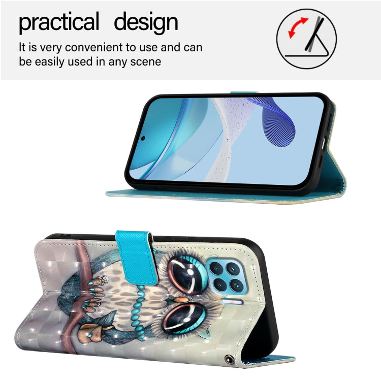 For OPPO F17 Pro / A93 2020 4G Global 3D Painting Horizontal Flip Leather Phone Case