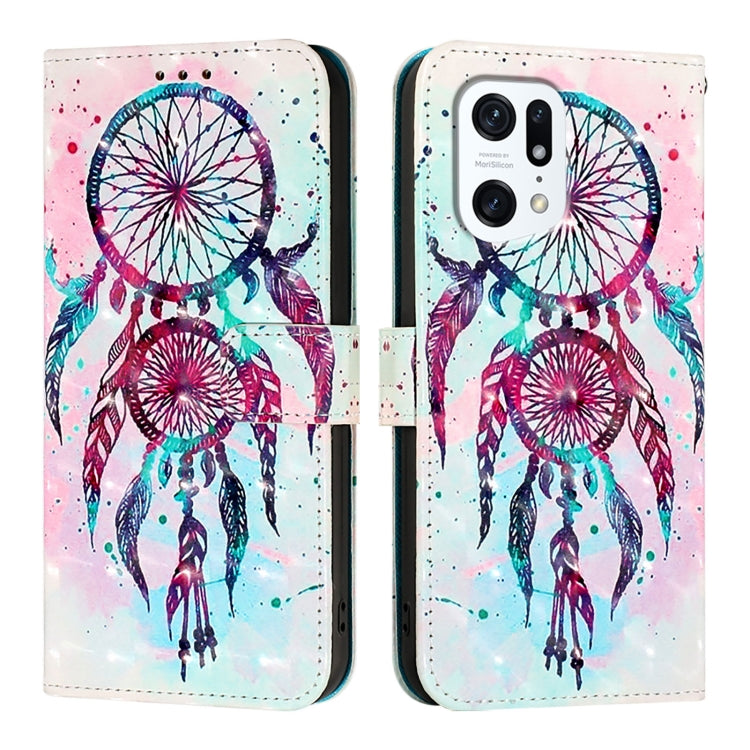 For OPPO Find X5 Pro 3D Painting Horizontal Flip Leather Phone Case