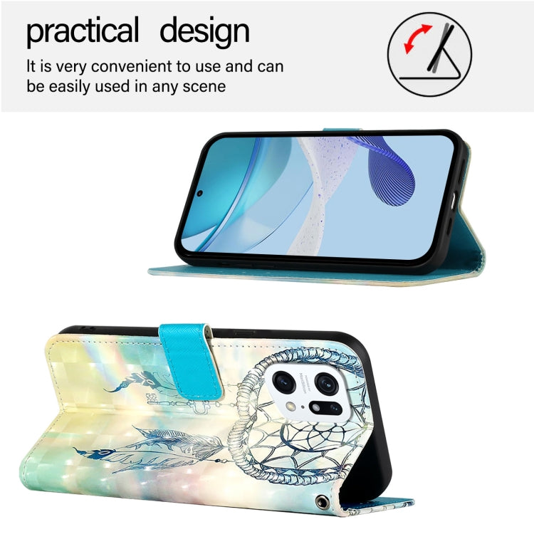 For OPPO Find X5 Pro 3D Painting Horizontal Flip Leather Phone Case