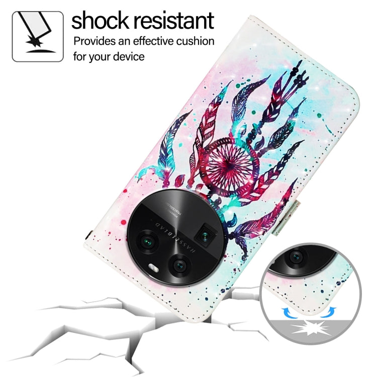 For OPPO Find X6 Pro 3D Painting Horizontal Flip Leather Phone Case