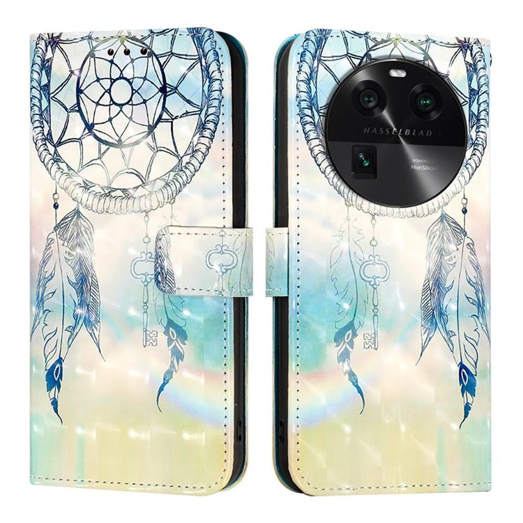 For OPPO Find X6 Pro 3D Painting Horizontal Flip Leather Phone Case