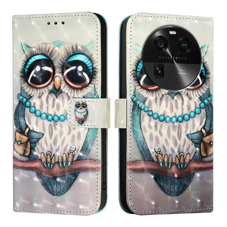 For OPPO Find X6 Pro 3D Painting Horizontal Flip Leather Phone Case