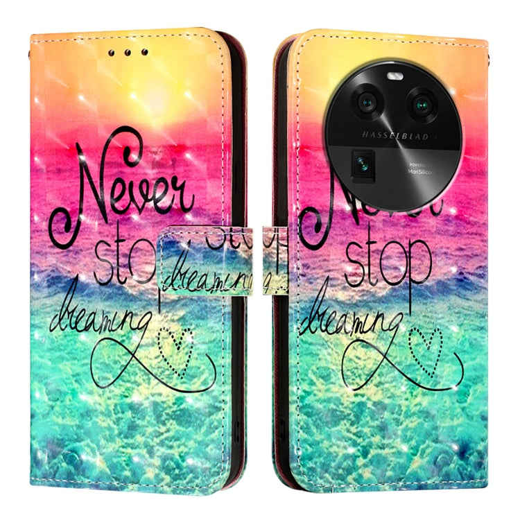 For OPPO Find X6 Pro 3D Painting Horizontal Flip Leather Phone Case