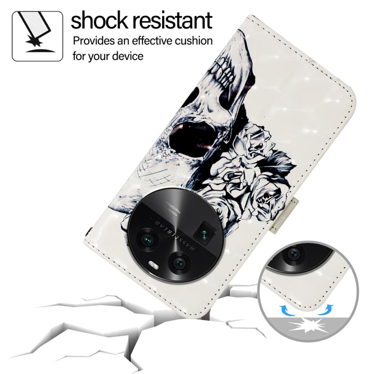 For OPPO Find X6 Pro 3D Painting Horizontal Flip Leather Phone Case