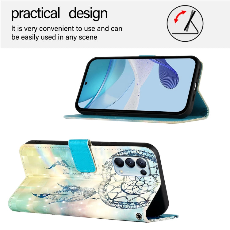 For OPPO Reno5 5G / 4G / Find X3 Lite 3D Painting Horizontal Flip Leather Phone Case