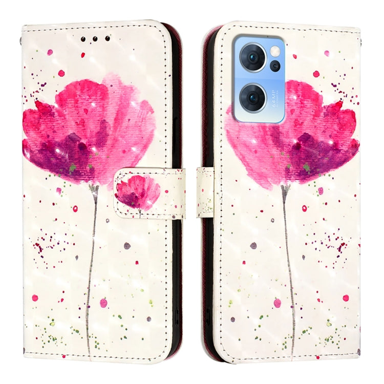 For OPPO Reno7 5G Global / Find X5 Lite 3D Painting Horizontal Flip Leather Phone Case