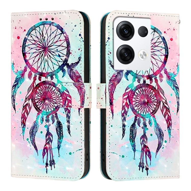 For OPPO Reno8 Pro 5G Global 3D Painting Horizontal Flip Leather Phone Case