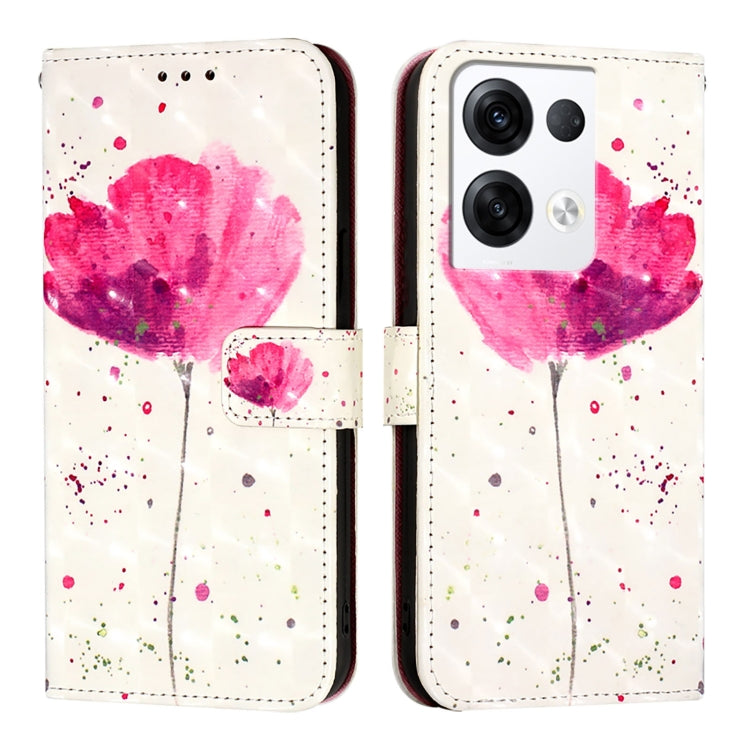 For OPPO Reno8 Pro 5G Global 3D Painting Horizontal Flip Leather Phone Case