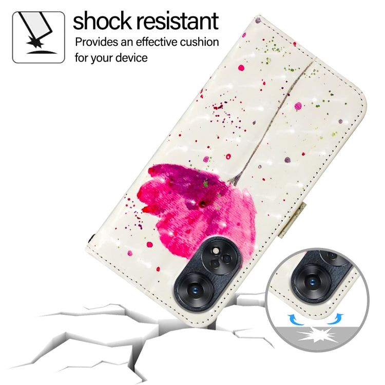 For OPPO Reno8 T 4G Global 3D Painting Horizontal Flip Leather Phone Case
