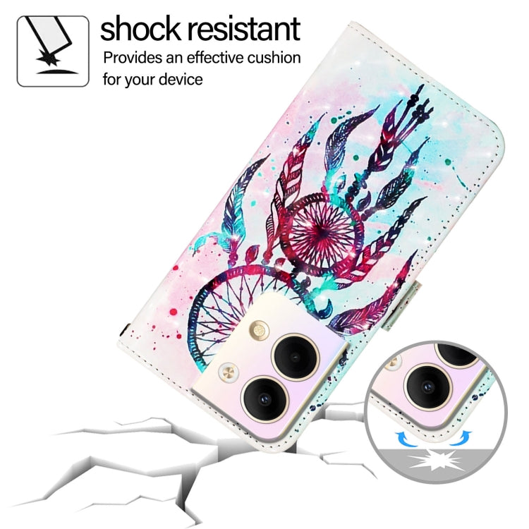 For OPPO Reno9 5G / Reno9 Pro 5G 3D Painting Horizontal Flip Leather Phone Case