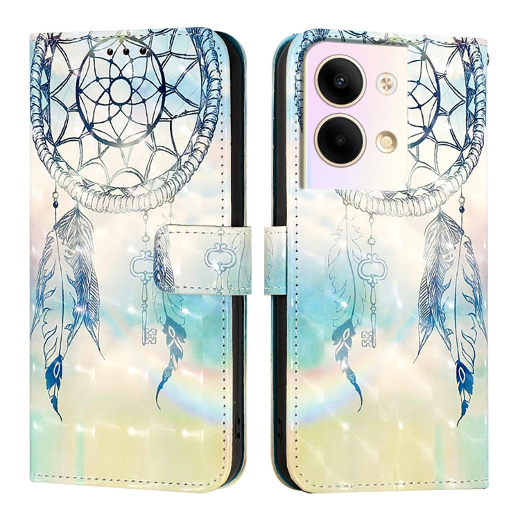 For OPPO Reno9 5G / Reno9 Pro 5G 3D Painting Horizontal Flip Leather Phone Case