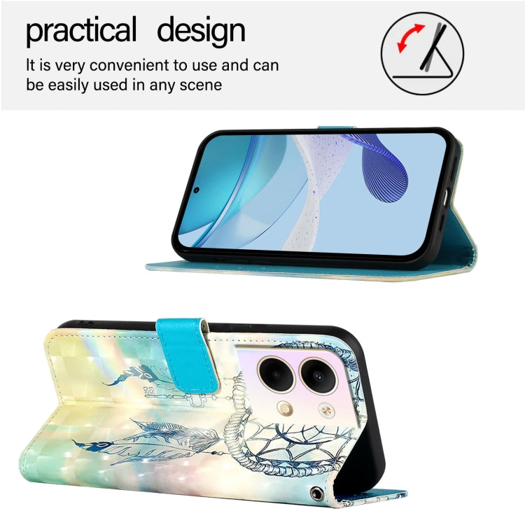 For OPPO Reno9 5G / Reno9 Pro 5G 3D Painting Horizontal Flip Leather Phone Case
