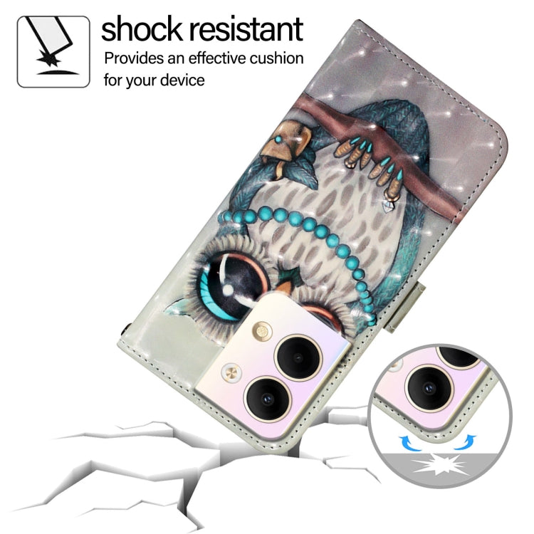 For OPPO Reno9 5G / Reno9 Pro 5G 3D Painting Horizontal Flip Leather Phone Case