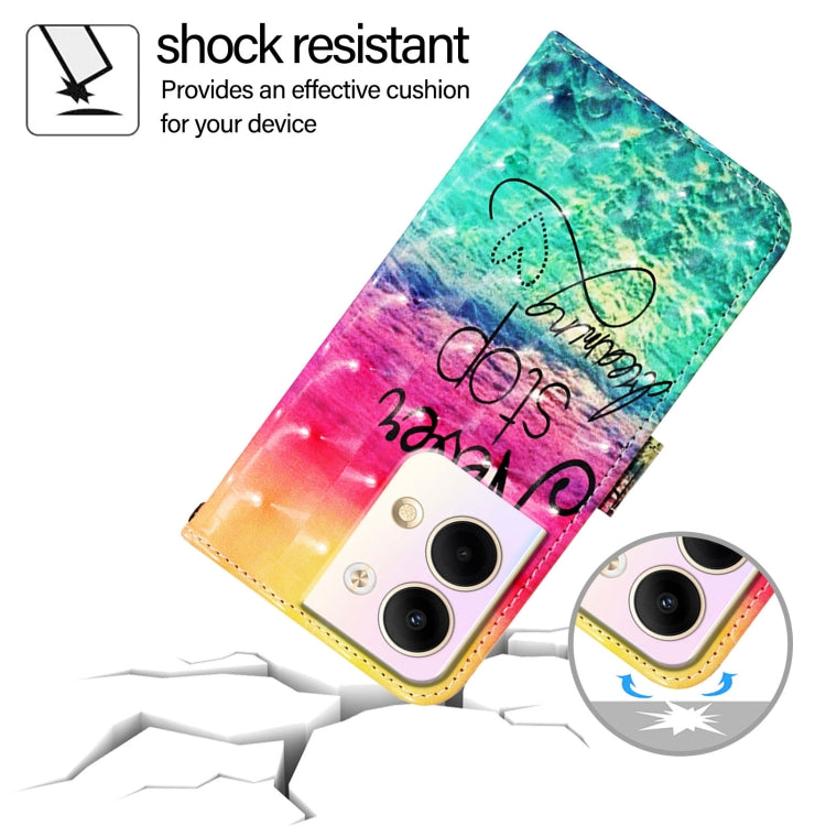 For OPPO Reno9 5G / Reno9 Pro 5G 3D Painting Horizontal Flip Leather Phone Case